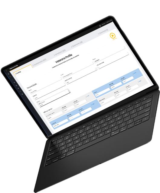 VA Claim Builder on Laptop
